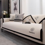 &Uuml;hev&auml;rviline hele luksuslik majapidamisdiivanimatt Four Seasons universaalne libisemisvastane nahkdiivani kate Uus kaasaegne minimalistlik istmepadja seljatugi 70*90cm