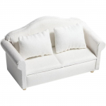 Minidiivanid Nukumajadiivan Miniatuurne m&ouml;&ouml;bel Valge sisekujundusega fotograafia rekvisiidid Diivani mudel minidiivanim&ouml;&ouml;bli jaoks Minim&ouml;&ouml;bel Minidiivani puidukomplekt 13.5*6.4*7.2cm