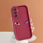 Pehme silikoonist ruudukujulise redeliga printimismustriga telefoni korpus T&auml;iskaanega kaamera p&otilde;rutuskindel kaitse kummist &uuml;mbris Samsungile Samsung A04 valge