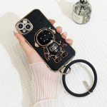 Kohandatav hoidik Apple 13Promax, 12, 11, 8P telefonikorpuste jaoks silikoonist galvaniseeritud astronaudikujundusega. Saavuta trendikas vibrato stiil! Apple 11 Pro