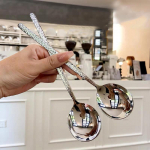 1 tk. lusikas s&ouml;&ouml;miseks Kvaliteetsed materjalid K&ouml;&ouml;git&ouml;&ouml;riistad Arbuusilusikas Haamri muster K&ouml;&ouml;gin&otilde;ud K&ouml;&ouml;gibaari tarvikud