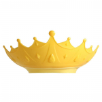 Reguleeritav Baby Shower Shampoo Cap Crown Shape Wash Juuksekaitse m&uuml;ts beebi k&otilde;rvakaitseks Ohutu lastele du&scaron;ipea kate kollane