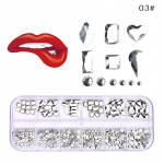 12-pesaline hambaehted teemantkaunistus DIY t&ouml;&ouml;riistad erinevad kujundid v&auml;rv hambaehted proteeside akr&uuml;&uuml;lhambaravi jaoks as the picture