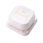 KWtriO 4in1 nurgatrimmer Squarer Puncher augustatav paberil&otilde;ikur ovaalses kalasilmas valge