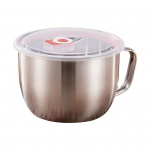 Roostevabast terasest kauss Praktiline roostekindel ergonoomilise k&auml;epidemega segamiskauss libisemisvastane ohutu roostevabast terasest riisikauss segamiskauss s&ouml;&ouml;gin&otilde;u tarvikud