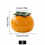 Loominguline oranž lillepoti vaas keraamiline mahlane potiistutusmasin Kodukaunistus T&ouml;&ouml;laua kaunistus Bonsai taimepoti aiakaunistus S-8.5x8.5x7cm