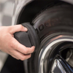 Autorehvide vahatamisk&auml;sn lainemuster sobib &uuml;lipeen k&auml;eshoitav mugav poleerimine vahavaha k&auml;sn praktiline autopesuvahend 11cm&times;7cm must