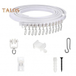 1 komplekt Kardinatee lisatarvikud 1/3/5 m Laekardinariba painutatav, sile libisev ruumijagaja Kardinatee s&uuml;steem haagissuvila laheakna du&scaron;i jaoks Lihtne 5m