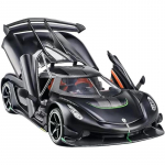 1/24 Lamborghini Koenigsegg JeskoToy m&auml;nguautod, sulamist kollektsioonitooted, heli ja valgusega survevalatud s&otilde;idukid must