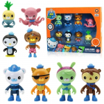 8 tk Octonauts Action Figuurid Mini m&auml;nguasjad Barnacles Peso Kwazii Tweak Vegimal Dashi PVC Nukud Loomamudelid Lastele J&otilde;ulukingid