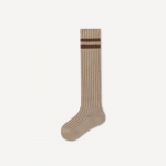 Chic Sporty Kids Boy Girl Sokk Mood Korea Simplicity Triibuline Vasikasokk Lastele Kevad-s&uuml;gis pehme puuvillane koolisokk S