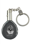 Keeshond, Dutch Barge Dog, Smiling Dutchman, - pendant with a photo of a dog, crystal key ring in a gift box, a unique gift by Art-Dog