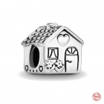 925 Peen Sterling H&otilde;be Ripats Maja Perekond Helmes Armastus Amuletid Sobib Originaal Pandora K&auml;ev&otilde;rule Naised DIY Ehted Kingitus