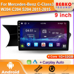 Mercedes-Benz C-klassi 3 W204 C204 S204 2011-2015 jaoks Android Auto raadio-multimeediaseade Videoesitaja GPS Traadita Carplay 4 core 1GB+32GB carplay