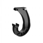 Rippuv riidekapi toru tugi, 3/4 riidekapi riiuli toru hoidja, tugev J-kujuline riidekapi klamber riiete riputamiseks, kappide hoiustamiseks ja kardina jaoks One Size