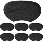 3 paari=6 tk kannakleepsud naistele reguleeritava suurusega kulumisvastased jalahooldus kingapadjad liimiga tagak&uuml;lg kannakaitsmed sisetallad pehmendused must