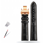 Klassikaline 19MM 20MM 21MM Veisenahast Kellarihm Longines Masters Collection L3 L4 L2.628/L2.673 jaoks Liblikaslukuga kellarihm 19mm