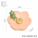 Vaigu Cherry Blossom Sakura Animal viirukipulgap&otilde;leti Tuhap&uuml;&uuml;dja ​​Viirukihoidja Aroomiteraapia plaadi viirukip&otilde;leti