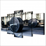 T&otilde;stmine Sport J&otilde;usaal Fitness l&otilde;uend Seinakunst Pilt Kodukaunistus 5 paneeli prindi plakat ilma raamita ruumidekoori maalid ilma raamita 20x35cm*2 20x45cm*2 20x55cm*1 No Frame