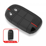 For Jeep Grand Cherokee Compass Dodge Charger Chrysler 200 300 300C Remote Key Coat Case Protect v&otilde;tmehoidja silikoonist autoosad must