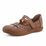 Naiste Lihtsad lamedad vabaajajalatsid Naiste mugavad rihmaga kingad S&uuml;gisp&uuml;ksid Naiste jalatsid Mokassiinid Ehtsast nahast Flats Mom CN 35