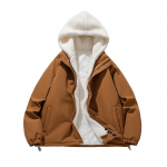 V&otilde;lts kahet&uuml;kiline lambavilla graanulpuuvillaga t&auml;idetud mantel meeste talvemantel riided sametpuuvillaga t&auml;idetud jakk paar leib trendikas puuvillaga t&auml;idetud riided 4XL