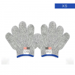 HPPE toidukvaliteediga l&otilde;ikekindlad kindad austrite ja klaasi k&auml;sitsemiseks Children's model XS sinine
