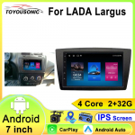 7-tollise Androidi autoraadio Lada Kalina 2004-2013 jaoks Multimeedia Video M&auml;ngija GPS-navigatsioon MP5 BT DSP EQ Wifi 2Din Carplay 4 core 1GB+32GB carplay