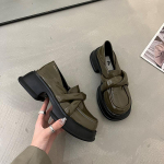 Mood pehme tallaga platvormkingad Naiste kevadised Mary Jane'i &uuml;ksikud jalan&otilde;ud, mis suurendavad pikkust ja v&auml;ikesed nahast kingad 35