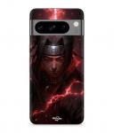 Kest - MANIACASE - Google Pixel 8a Pro - Silikoon - Itachi Uchiwa 3D - Pehme
