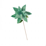 Kunstlik j&otilde;ululillede Xmas Glitter siidist peokaunistus p&uuml;hadekaunistuseks valge