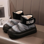 Naiste talvised veekindlad lumesaapad Naiste vabaaja soojad poolsaapad Naiste lamedad &otilde;uesaapad puuvillased kingad 38-39 must/h&otilde;be