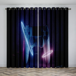 Laste M&auml;nguri P&auml;ikesekardinad Poiss M&auml;ngupult &Otilde;hukesed Kardinad 2 Paneeli Lahe M&auml;ngukardin Elutuba Magamistuba Kodu Dekoratsioon 100W130H(CM)40x51in&Grommet Top