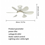 LED 30W laeventilaatori valgusti E26/E27 alus Sobilik elutuppa Magamistoa K&ouml;&ouml;k R&otilde;du &Otilde;ppet&ouml;&ouml; Kodukasutus 85-265V valge