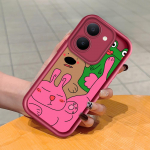 Pehme silikoonist ruudukujulise redeli mustriga telefoni&uuml;mbris, t&auml;ielikult kattev, kaamera p&otilde;rutuskindel kaitse, kummist &uuml;mbris Vivole Vivo Y17 valge