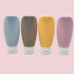 4 tk / komplekt korduvt&auml;idetav pudel 60 ml pehme silikoonkreemiga mahuti pigistatav toru t&uuml;hi pudel kaasaskantav reisi&scaron;ampooni pudel 60ml