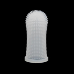 Koera hambahari Silikoonist kutsikate hambahari Koera hammaste puhastusvahend koera s&otilde;rmede hambahari lemmikloomade hambaravi tarvikutele valge