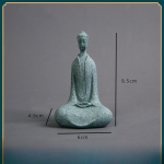 Mini budistlikud mungad kujukesed Aed Buddha Zeni kuju Tiibeti Buddha kujukesed Aiakaunistus Meditatsioon Akvaariumi kaunistus