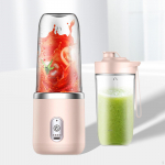 Kompaktne USB-mikser koos veepudeliga 16 untsi puuviljamahlapressi tass jookide jaoks roosa