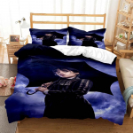 Kolmap&auml;ev Addams Ameerika draamad 3D-prinditud voodipesu Queen voodipesukomplekt Pehme ja mugav kohandatud King-suuruses voodipesukomplekt EU King(240x220cm)