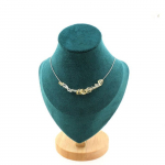 Pierres et Min&eacute;raux. Collier 10 perles Citrine du Br&eacute;sil. Chaine en acier inoxydable Collier femmes, hommes. Taille personnalisable.