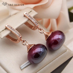 Moodsad Elegantsed Veinipunased &Uuml;marad Helmed Tilkk&otilde;rvar&otilde;ngad Naistele Pulmapeoks Roosa Kulla V&auml;rvi Ehted Kingitus