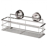 Removable&Reusable Wall Shelf Stainless Suction Cup Storage Bracket for Kitchen bathroom