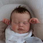 19-tolline Reborn beebi magav nukk LOULOU Silikoonist emuleerivad nukud lastele Vannis kaaslane m&auml;ngukaaslane M&auml;nguasi Laste s&uuml;nnip&auml;evakingitus Cloth Body Doll
