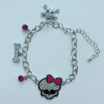 Y2K Pink Bow Skull K&auml;ev&otilde;ru &ndash; Halloweeni kuumade t&uuml;drukute aksessuaarid