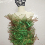 S&uuml;vameresinine gradient pitsiline plisseeritud seelikukangas lootoselehtede disainiga isetegemise r&otilde;ivaste jaoks Standard