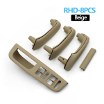 RHD auto esi taga vasak parem ukse k&auml;epide k&auml;epide kattepaneeli liist VW Bora Golf 4 MK4 Jetta 1999 2000 2001 2002 2003 2004 jaoks RHD Beige 8PCS gray