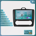 Ossuret 2din Androidi Autoraadio Ford Focus 2 2004 - 2011 Exi Auto jaoks Multimeedia Video M&auml;ngija GPS Nav Peaseade Carplay Intelligentne 4G WIFI P1 B 4Core 1G 32G