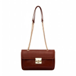 Kevadine Ehtne Nahast Messenger Bag K&auml;ealune Kott Naiste Crossbody Kott Nahast Naiste &Otilde;lakott pruun