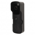 Video uksekell Must Juhtmevaba WiFi &Ouml;&ouml;n&auml;gemine Kahesuunaline r&auml;&auml;kimine Inimese tuvastus 155-kraadine laia nurgaga